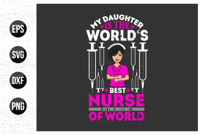 Nurse typographic quotes design vector.