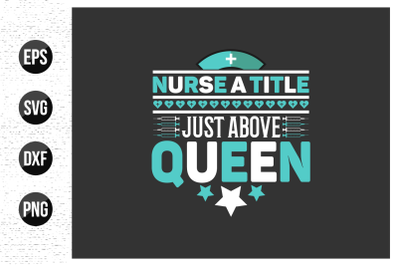 Nursing typographic slogan design vector.