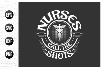 Nurse typographic slogan design vector.