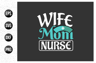 Nurse typographic quotes design vector graphic.