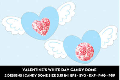 Valentine&#039;s white day candy dome