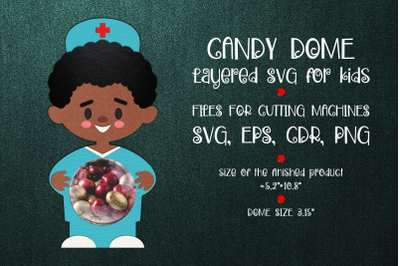 Black Man Doctor | Candy Dome template