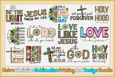 Retro Christian Sublimation Bundle