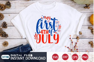 My First 4th of July SVG