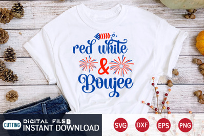 Red White &amp;amp; Boujee SVG