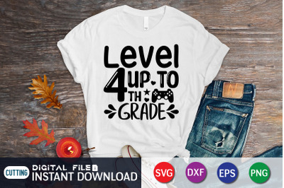 Level up to 4th Grade SVG