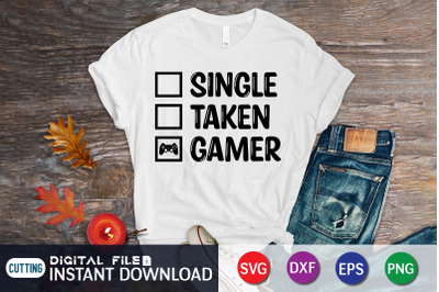 Single Taken Gamer SVG