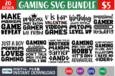 Gaming SVG Bundle