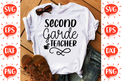 Second Grade Teacher SVG