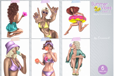 Women in bikinis. Summer vacation, summer vibes. Part 1