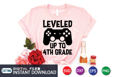 Level up to 4th Grade SVG