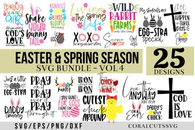 Easter and Spring Season Quote SVG Bundle