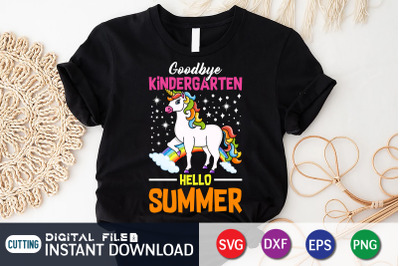 Good Bye Kindergarten Hello Summer SVG