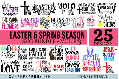 Easter and Spring Season SVG Design Bundle
