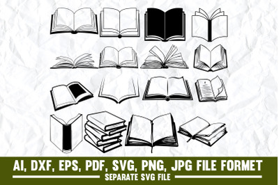 Book, Open, Icon, Side View, Vector, Author, Bookstore, Clip Art, Cut