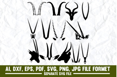 oryx,oryx hade,logo,horn,Antelope, Logo, Abstract, Africa, Animal, Ani