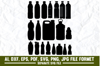 Bottle, Water Bottle, Plastic, Stroking, Water, Recycling, Recycling S