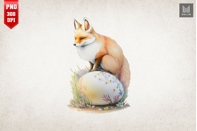 Cute Fox Easter Egg Happy Easter Day 2