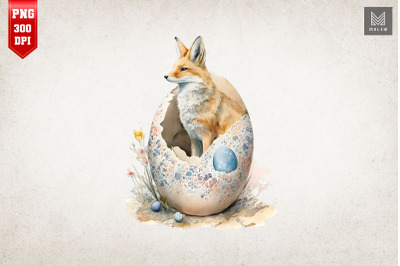 Cute Fox Easter Egg Happy Easter Day 5