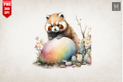 Cute Red Panda Easter Egg Happy Easter 5