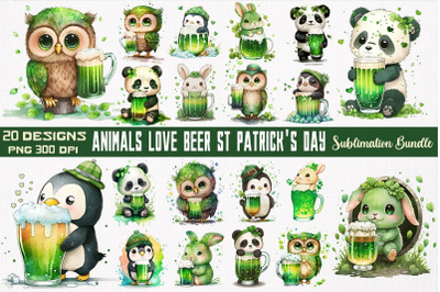 Animals Love Beer St Patrick&#039;s Day Bundle