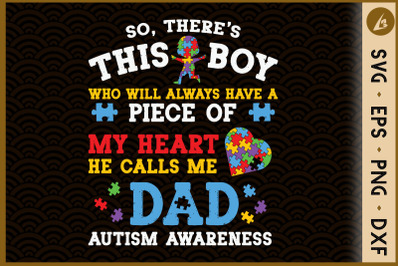 Autism Dad Son Autism Awareness