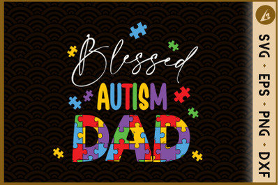 Autism Dad Blessed Puzzle