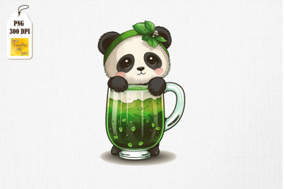 Cute Panda Loves Beer St Patrick&#039;s Day 3