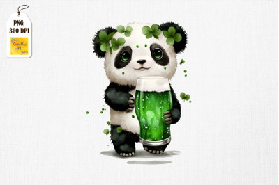 Cute Panda Loves Beer St Patrick&#039;s Day 4