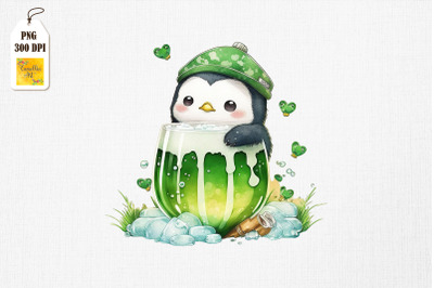 St Patrick&#039;s Day Penguin Loves Beer 2