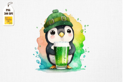 St Patrick&#039;s Day Penguin Loves Beer 3