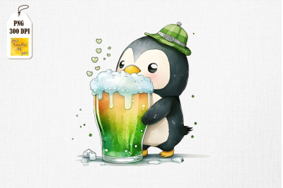 St Patrick&#039;s Day Penguin Loves Beer 5