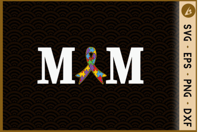 Autism Mom Puzzle Autism Ribbon