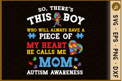 Autism Mom Son Autism Awareness