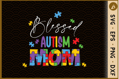 Autism Mom Blessed Puzzle