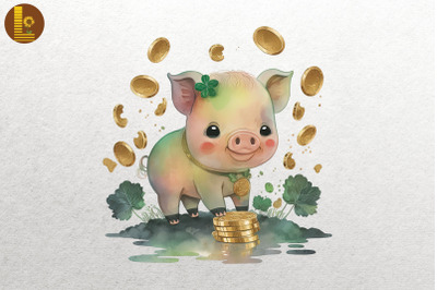 Cute Pig &amp;amp; Coins St Patrick&amp;&23;039;s Day 3