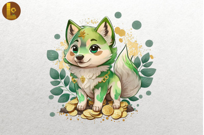 Cute Wolf &amp;amp; Coins St Patrick&amp;&23;039;s Day 5