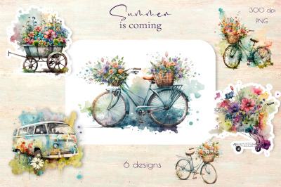 Summer is coming clipart