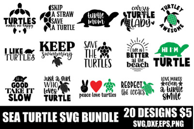 Sea Turtle Svg Bundle