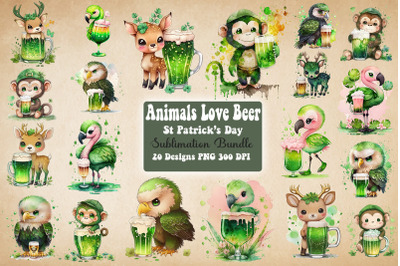 Animals Love Beer St Patrick&#039;s Day Bundle