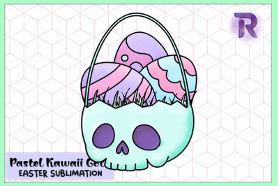 Chibi Pastel Skeleton Easter Egg