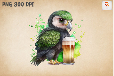 Cute Eagle Loves Beer St Patrick&#039;s Day 2