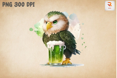 Cute Eagle Loves Beer St Patrick&#039;s Day 3