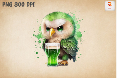 Cute Eagle Loves Beer St Patrick&#039;s Day 4