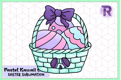 Chibi Goth Basket of Easter Egg