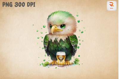 Cute Eagle Loves Beer St Patrick&#039;s Day 5