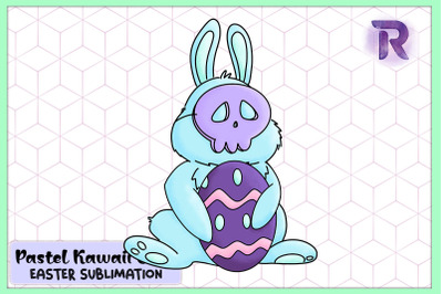 Kawaii Creepy Bunny Pastel Goth Easter