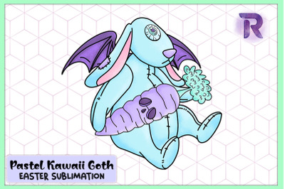 Kawaii Pastel Bunny Easter Carrot Goth