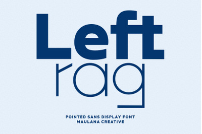 Leftrag Sans Serif Display Font