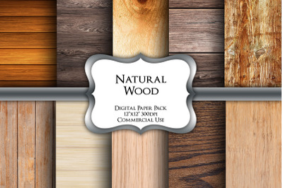 Natural Wood Digital Paper Pack